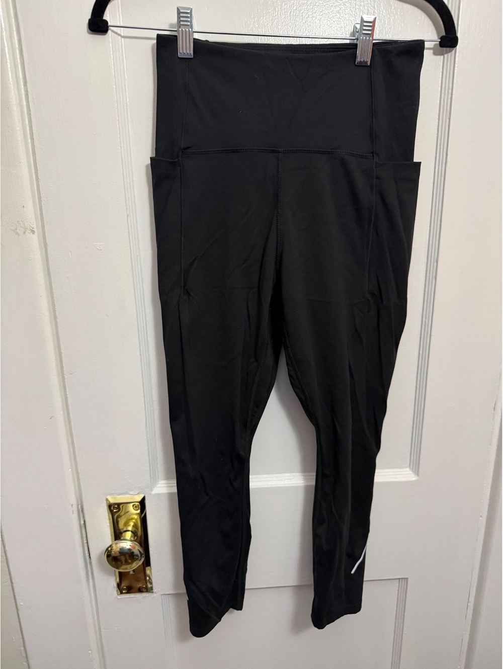 Jockey Women's Black High Waist Nylon Spandex Leggings Size S